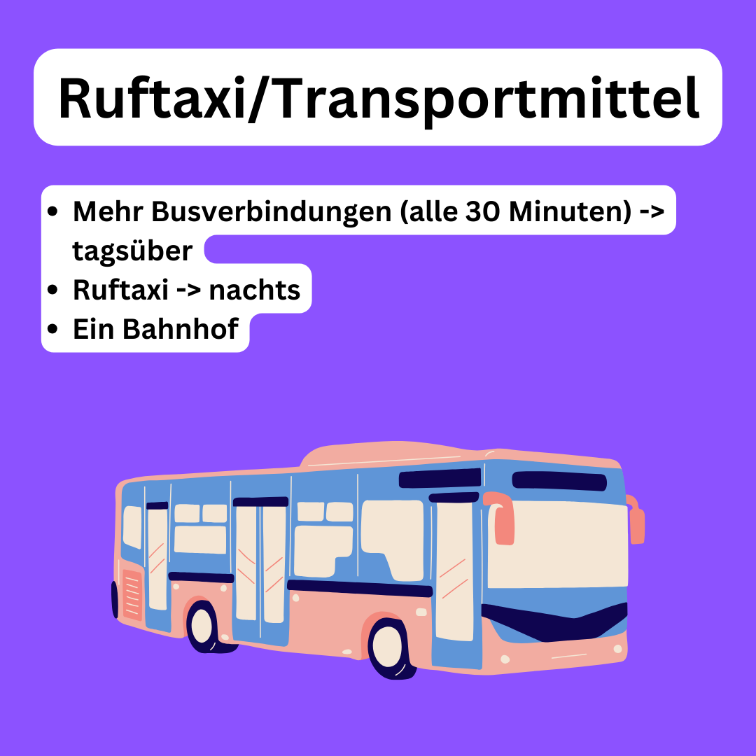 Ruftaxi Transportmittel